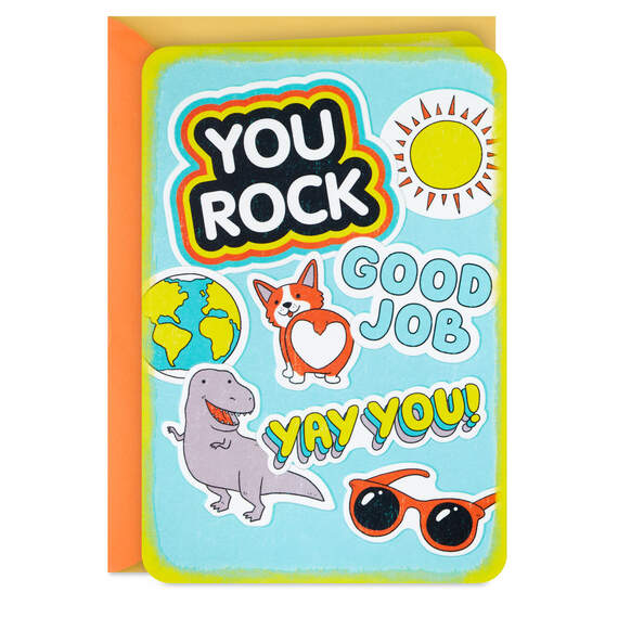 You Rule at School Congratulations Card for Kid, , large image number 1