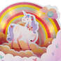 Unicorn Rainbow Musical 3D Pop-Up Birthday Card With Light, , large image number 4