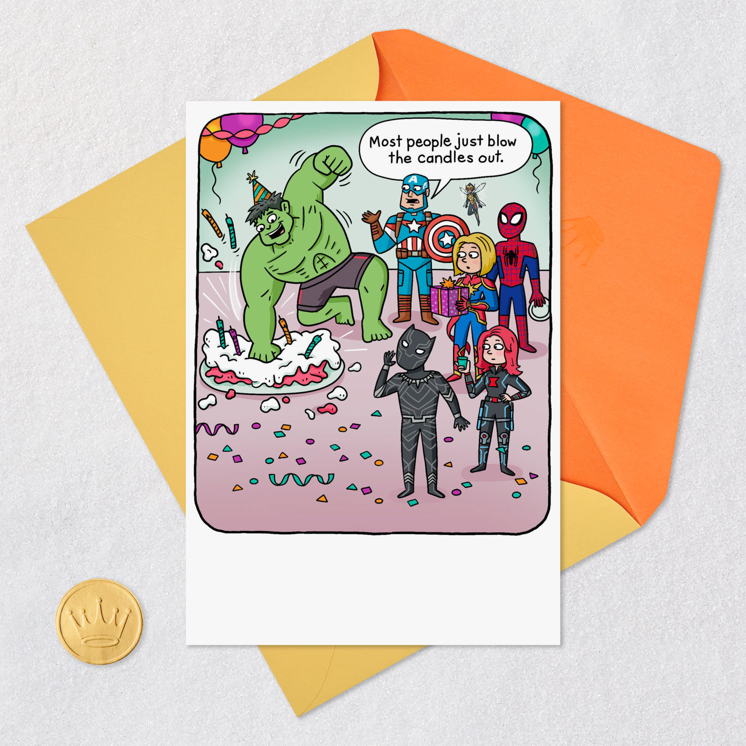 Marvel Avengers Smashing Day Funny Birthday Card for only USD 2.99 | Hallmark