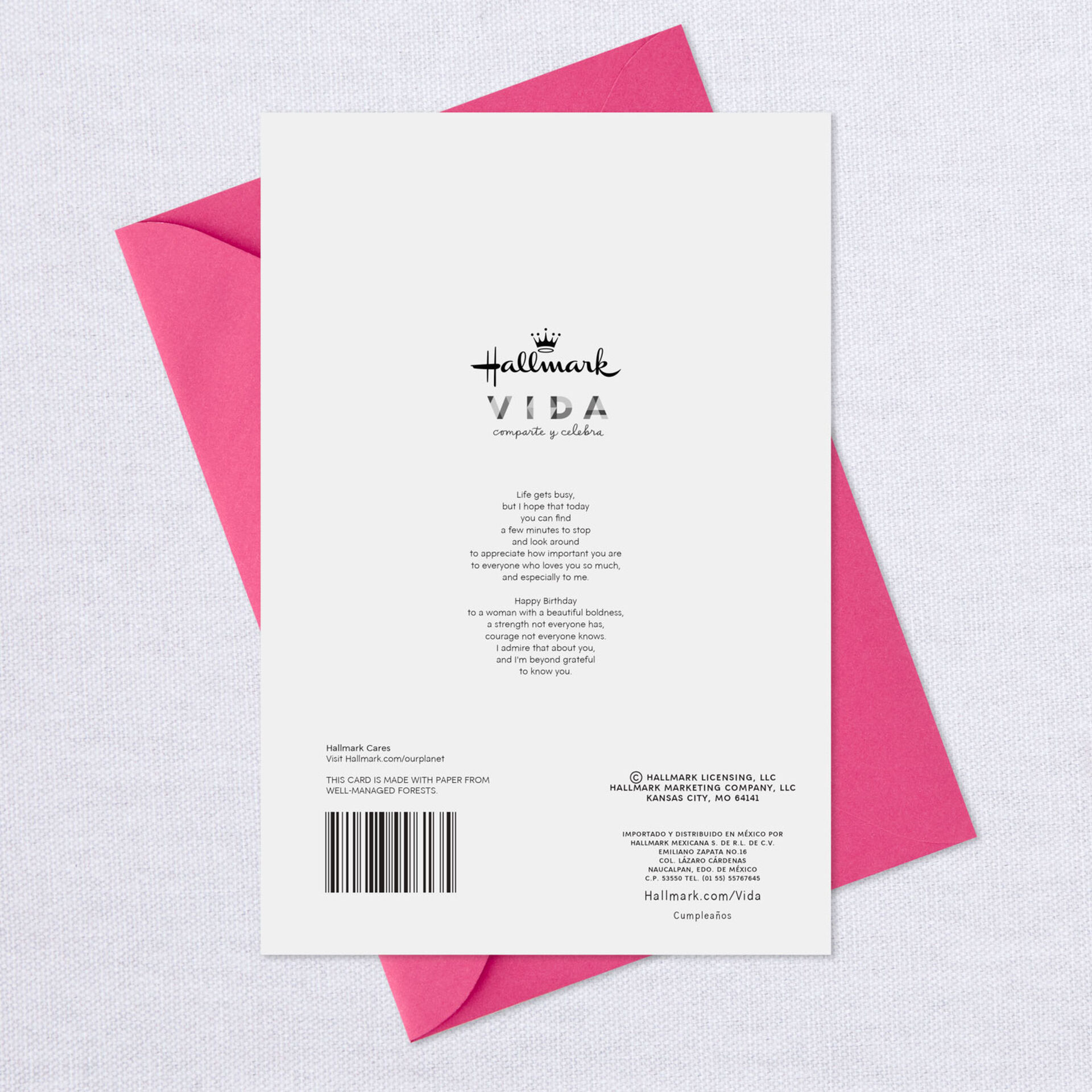 You're a Beautiful, Bold Woman SpanishLanguage Birthday