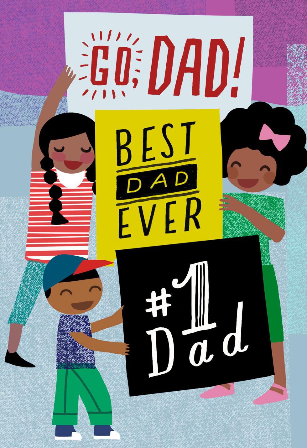 #1 Dad Father's Day Sound Card