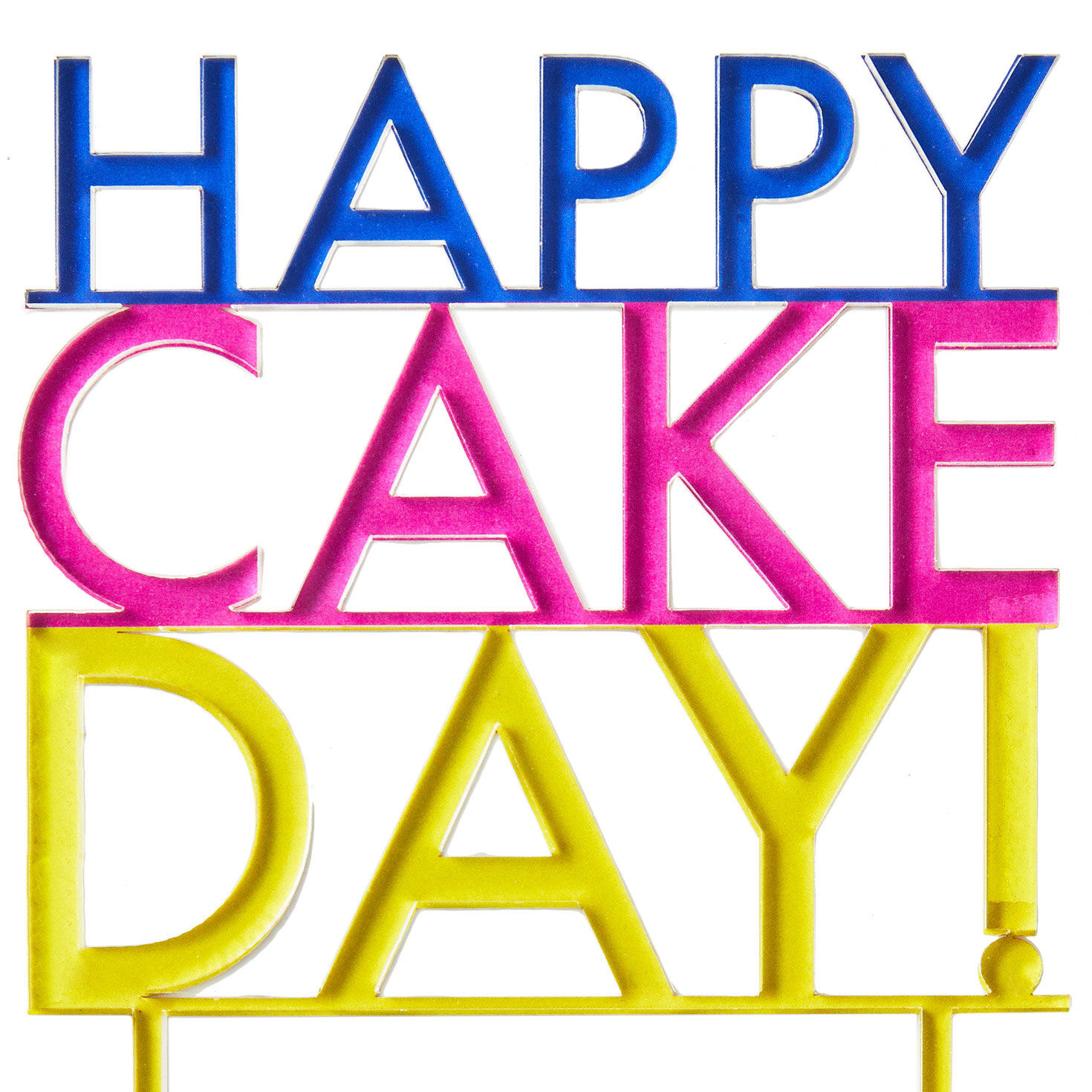 Cake Day Vibrant Lettering Birthday Cake Topper, , large image number 4