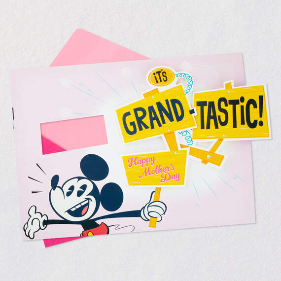 Disney Mickey Mouse Pop-Up Mother's Day Card for Grandma, , large image number 3