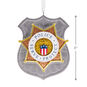 Police Badge Christmas Ornament measurement image number 3