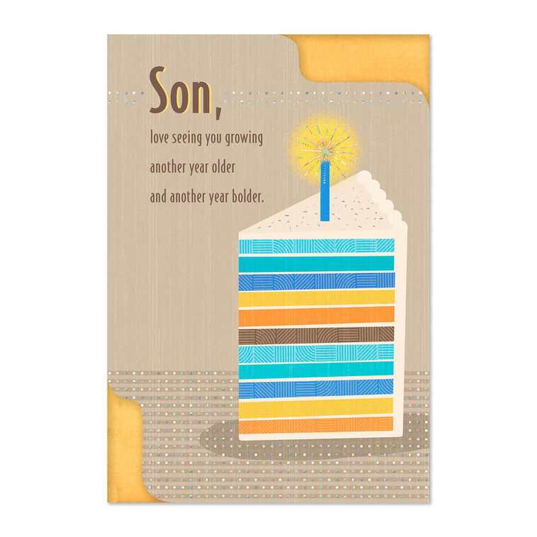 Another Year Older and Bolder Birthday Card for Son