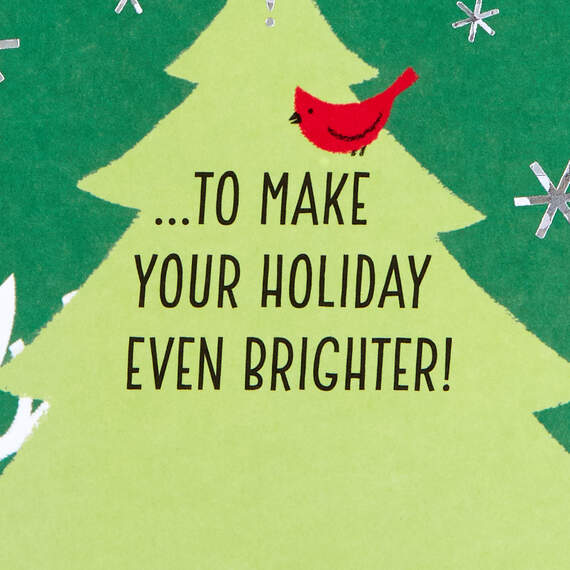 Brighten Your Holidays Money Holder Christmas Card, , large image number 3