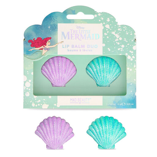 Mad Beauty Disney The Little Mermaid Shell Lip Balms, Set of 2, 