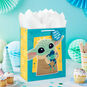 Grogu With Sorgan Frog on Blue Large Gift Bag In use image number 2