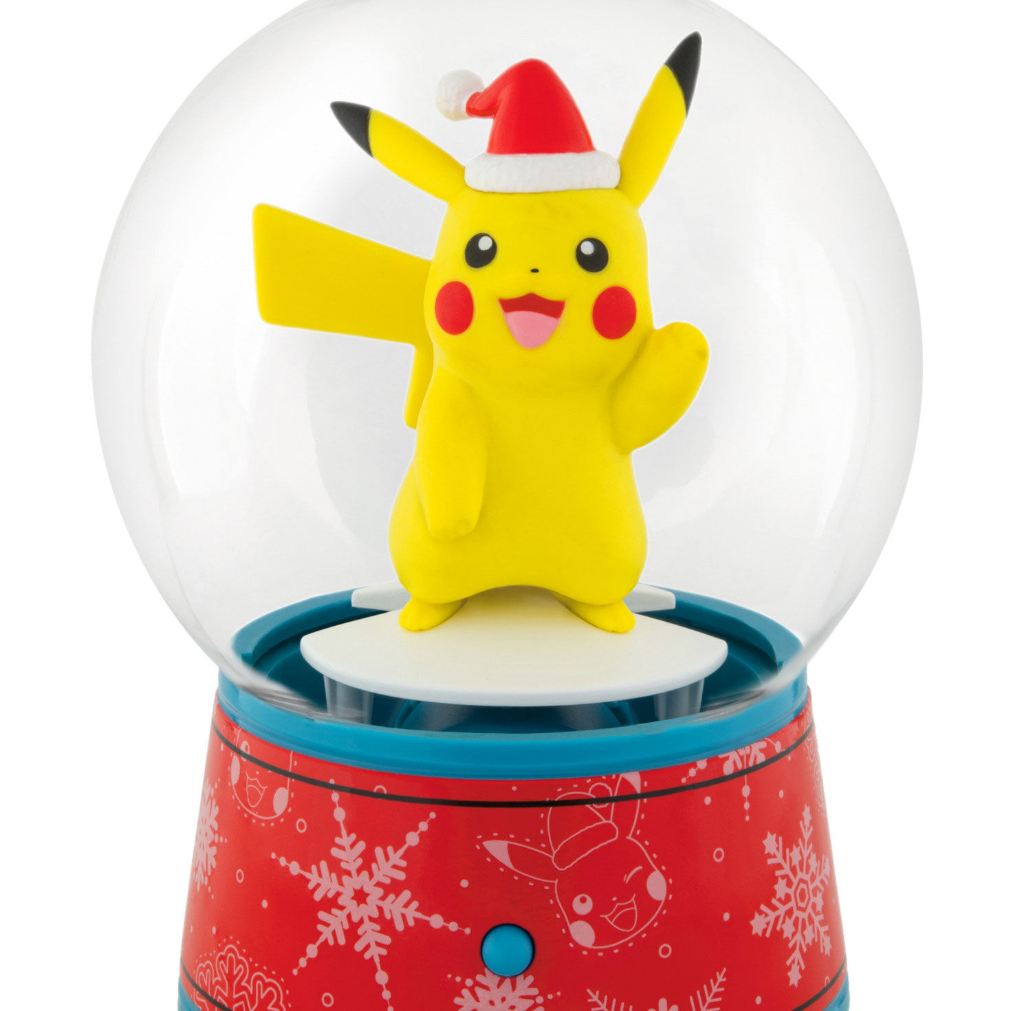 Pok&eacute;mon Pikachu Snow Globe Christmas Ornament upclose view image number 5
