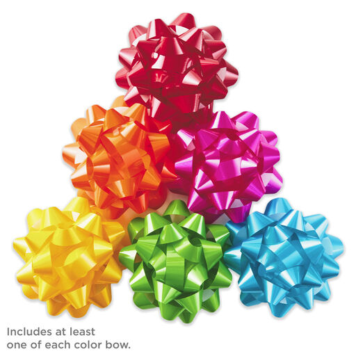 Assorted Bright Colors 36-Pack Gift Bows, 