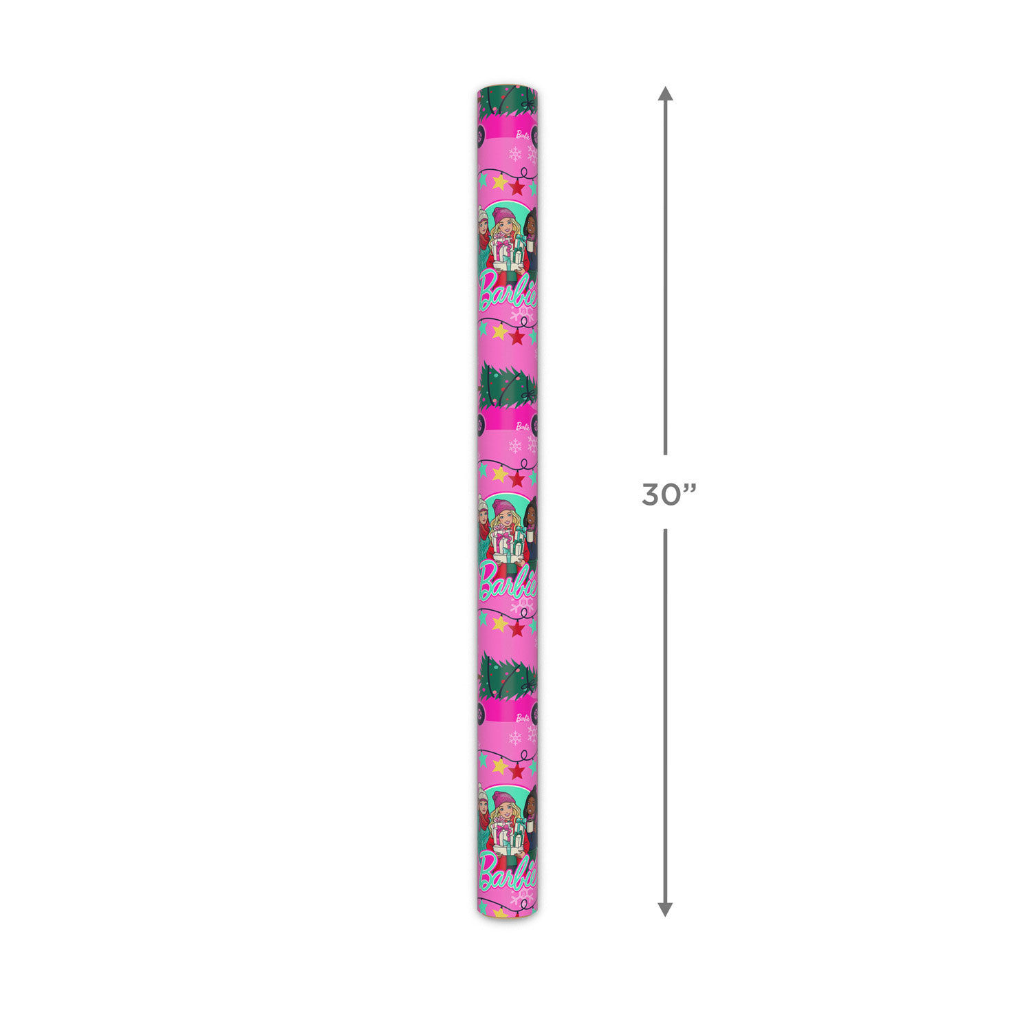 Barbie and Friends Christmas Wrapping Paper Roll Measurement image number 5