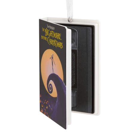 Disney Tim Burton's The Nightmare Before Christmas Retro Video Cassette Case Hallmark Ornament, , large