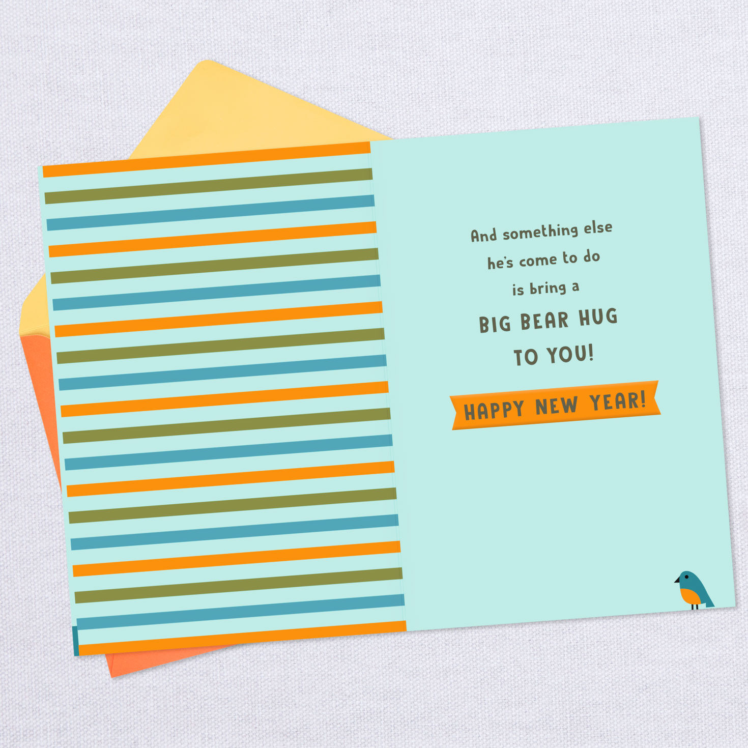 A Big Bear Hug Rosh Hashanah Card for Grandson, , large image number 3