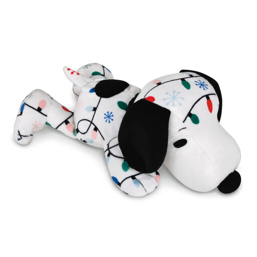 Peanuts® Christmas Lights Floppy Snoopy Plush, 10", 