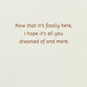 Tulle and Palm Leaf Decor Daughter Wedding Card  image number 2