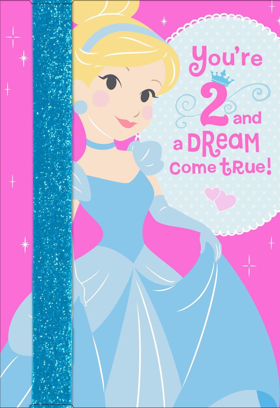 Cinderella 2nd Birthday Card With Wearable Headband