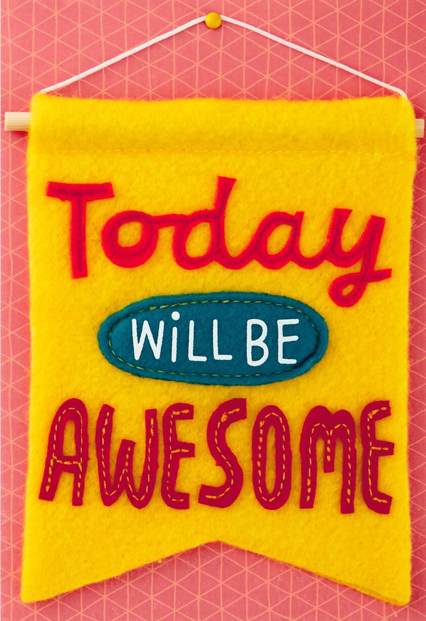 Awesome Day Blank Card With Removable Banner