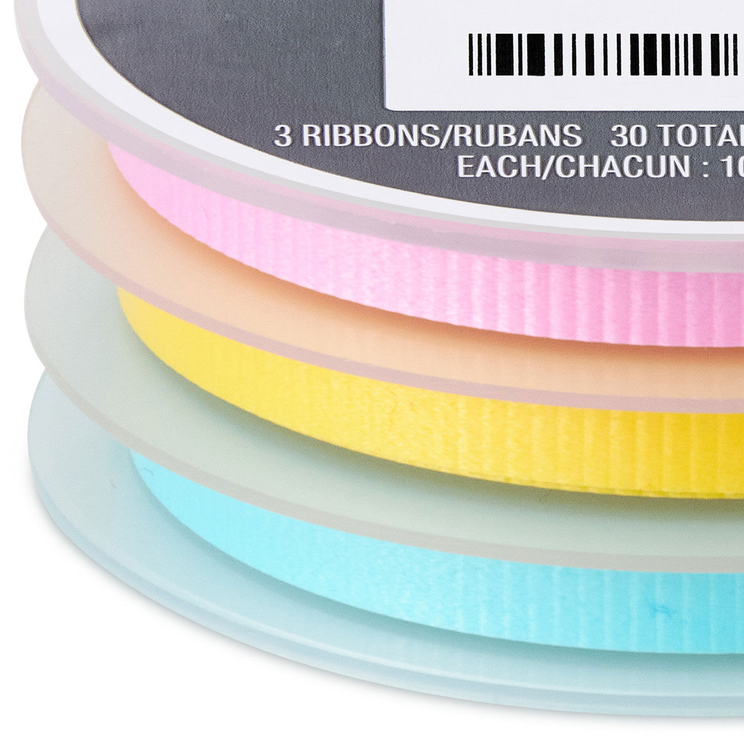 Pink Yellow, and Aqua Curling Ribbons Pack measurement image number 3