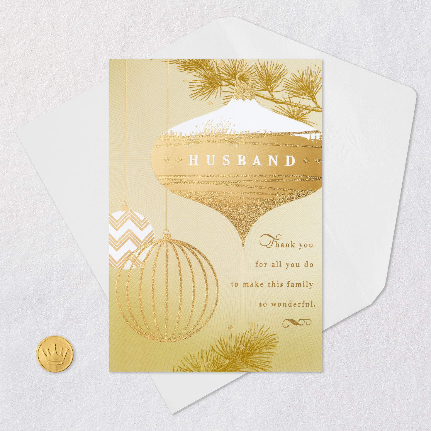 You Make Our Family Wonderful Christmas Card for Husband, , large image number 5