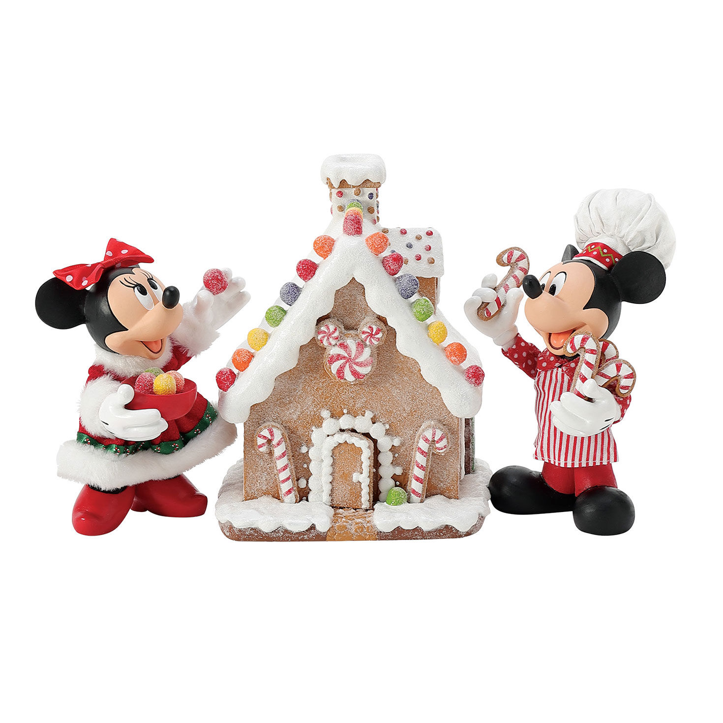 Enesco Disney Mickey and Minnie's Gingerbread House Figurine, 6" for only USD 99.99 | Hallmark