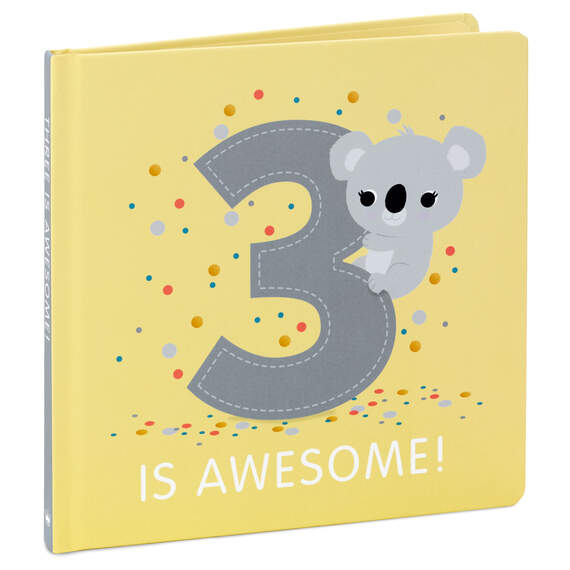 Three Is Awesome! Birthday Book