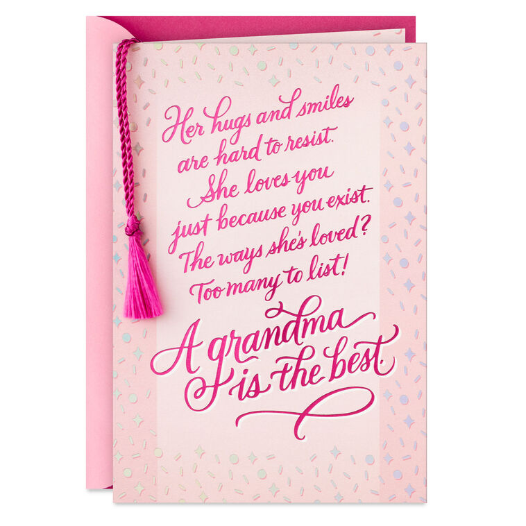 The Best in a Million Ways Birthday Card for Grandma, , large image number 1
