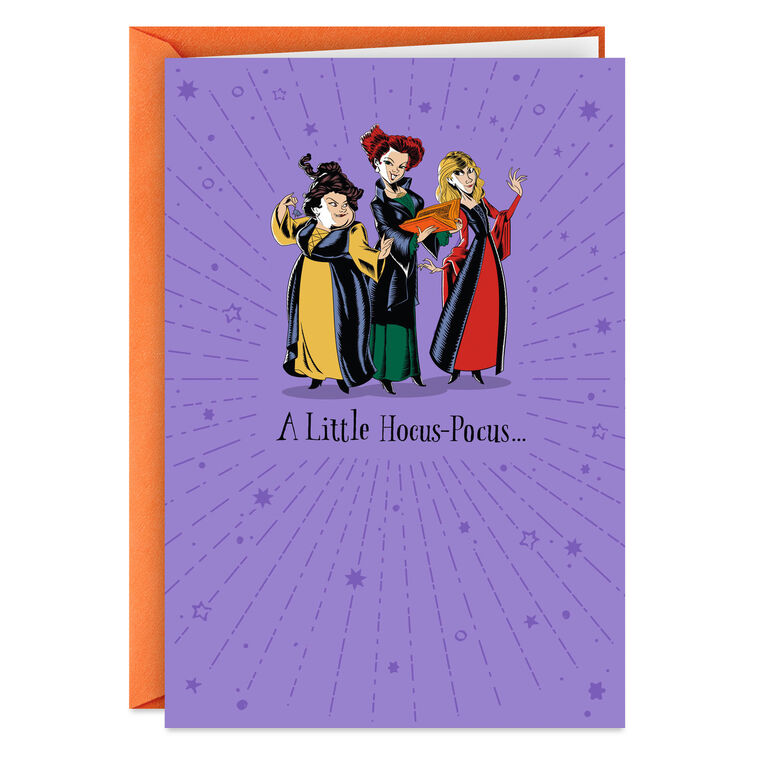 Disney Hocus Pocus Sanderson Sisters Hope It's Magical Halloween Card