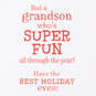 A Grandson Who's Super Fun Christmas Card, , large image number 2