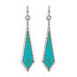 Rain Jewelry Turquoise and Silver Elongated Kite Drop Earrings, , large image number 1