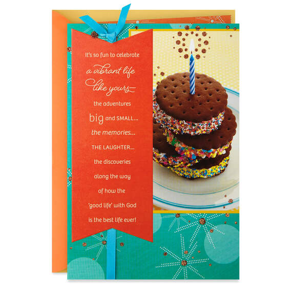 Cookies With Sprinkles Religious Birthday Card