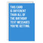 Text Message Funny Birthday Card, , large image number 1