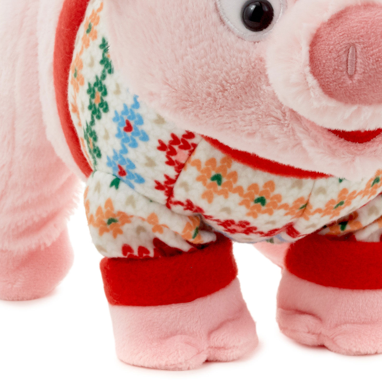Season s Squealings Pig Plush With Sound and Motion 10 Interactive Stuffed Animals Hallmark