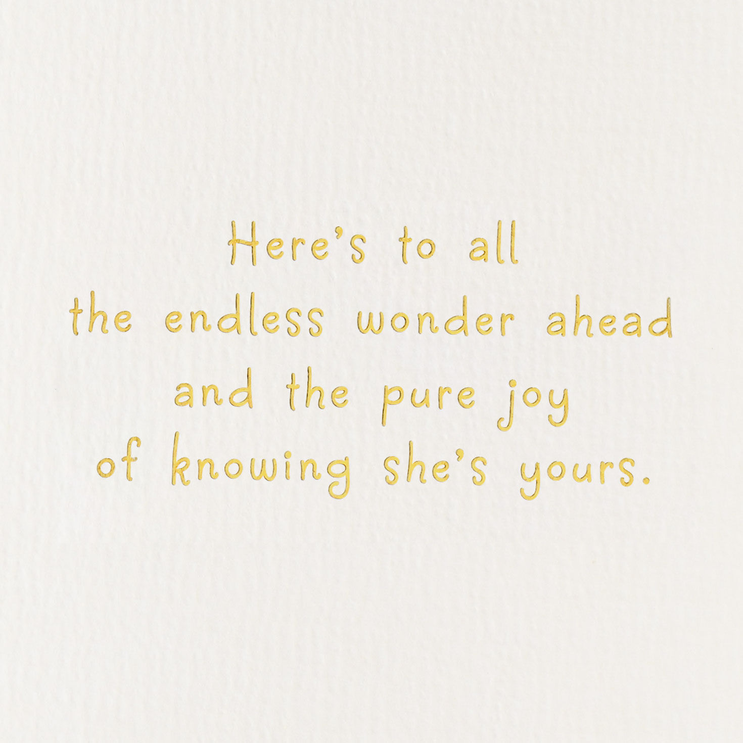 Endless Wonder and Pure Joy New Baby Girl Card, , large image number 2