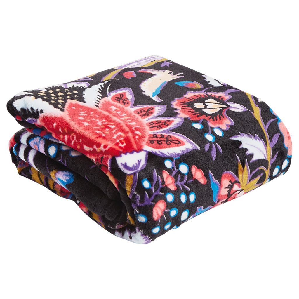 Vera Bradley Throw Blanket in Foxwood, 50x80 Pillows & Blankets