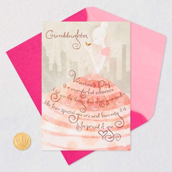 Grown Up Beautifully Valentine's Day Card for Granddaughter, , large image number 6
