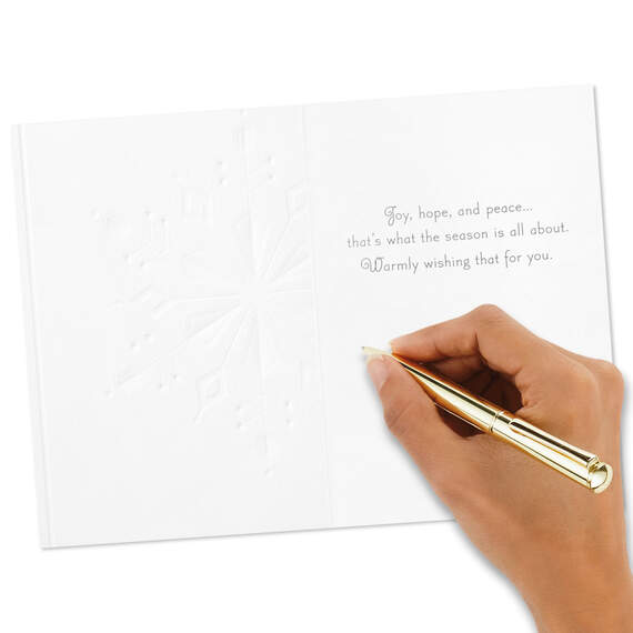 Gold Foil Snowflake Boxed Christmas Cards, Pack of 40, , large image number 6