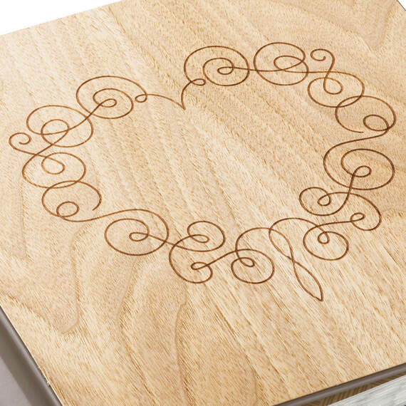 Scroll Heart Wooden Photo Album, , large image number 5