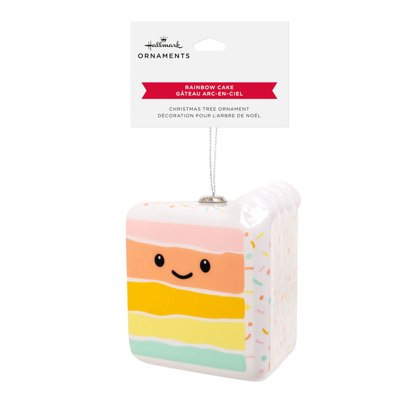 Rainbow Slice of Cake Christmas Ornament packaging image number 7