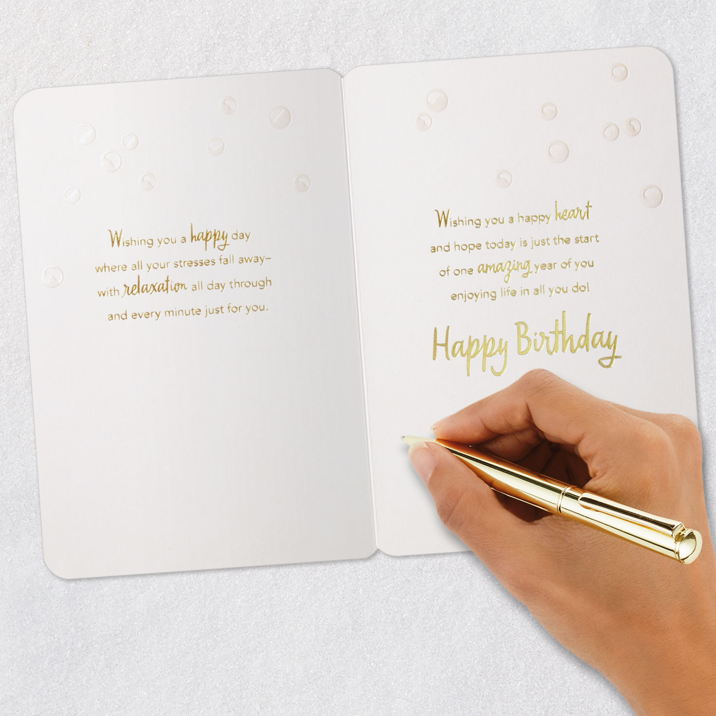 Dog Spa Day Birthday Card for Daughter-in-Law Signing card image number 7