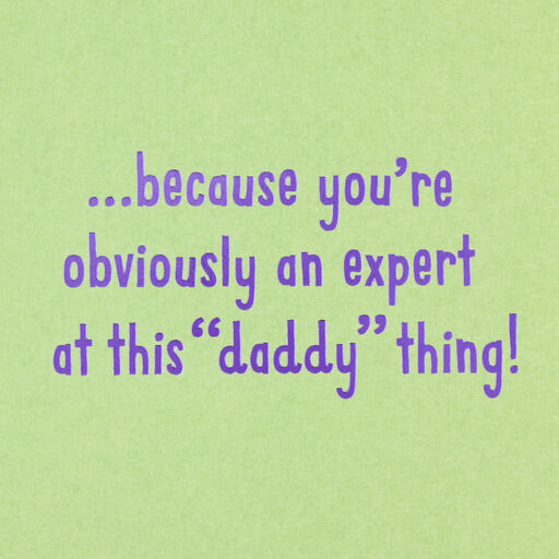 Daddy Expert Pop-Up First Father's Day Card, 