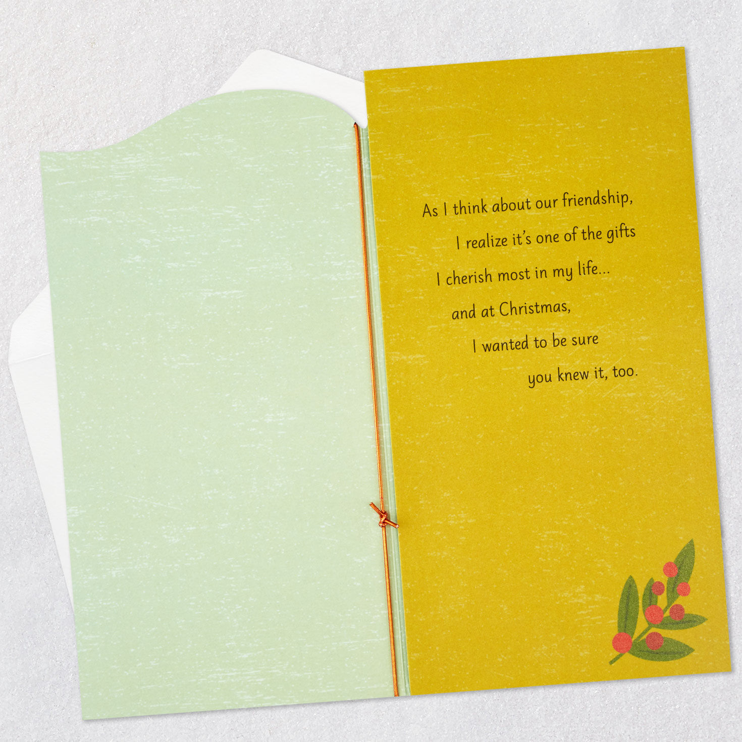 I Cherish Our Friendship Christmas Card for Friend for only USD 4.99 | Hallmark