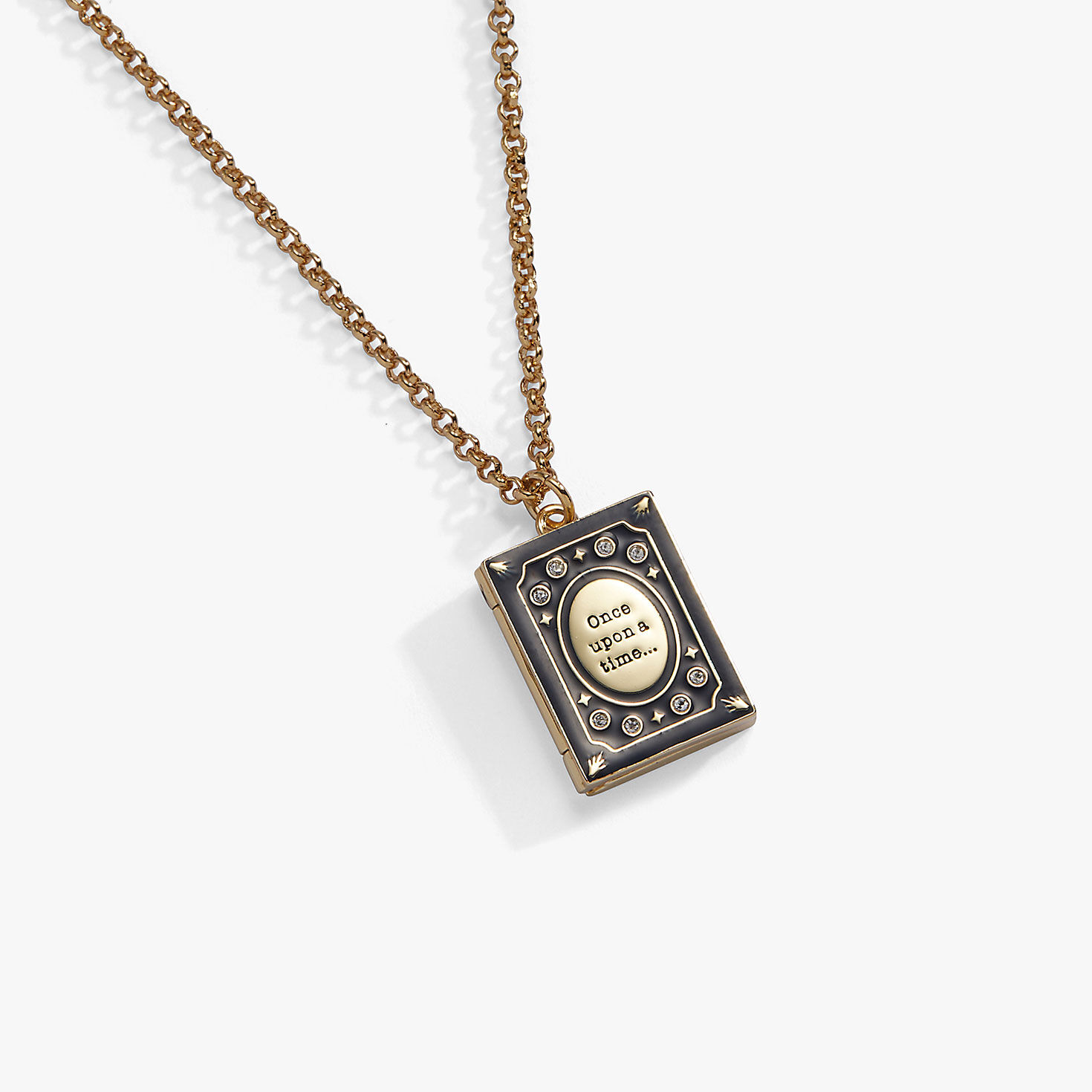 Alex And Ani 'A Reader Lives A Thousand Lives' Book Club Locket Pendant closeup view image number 4