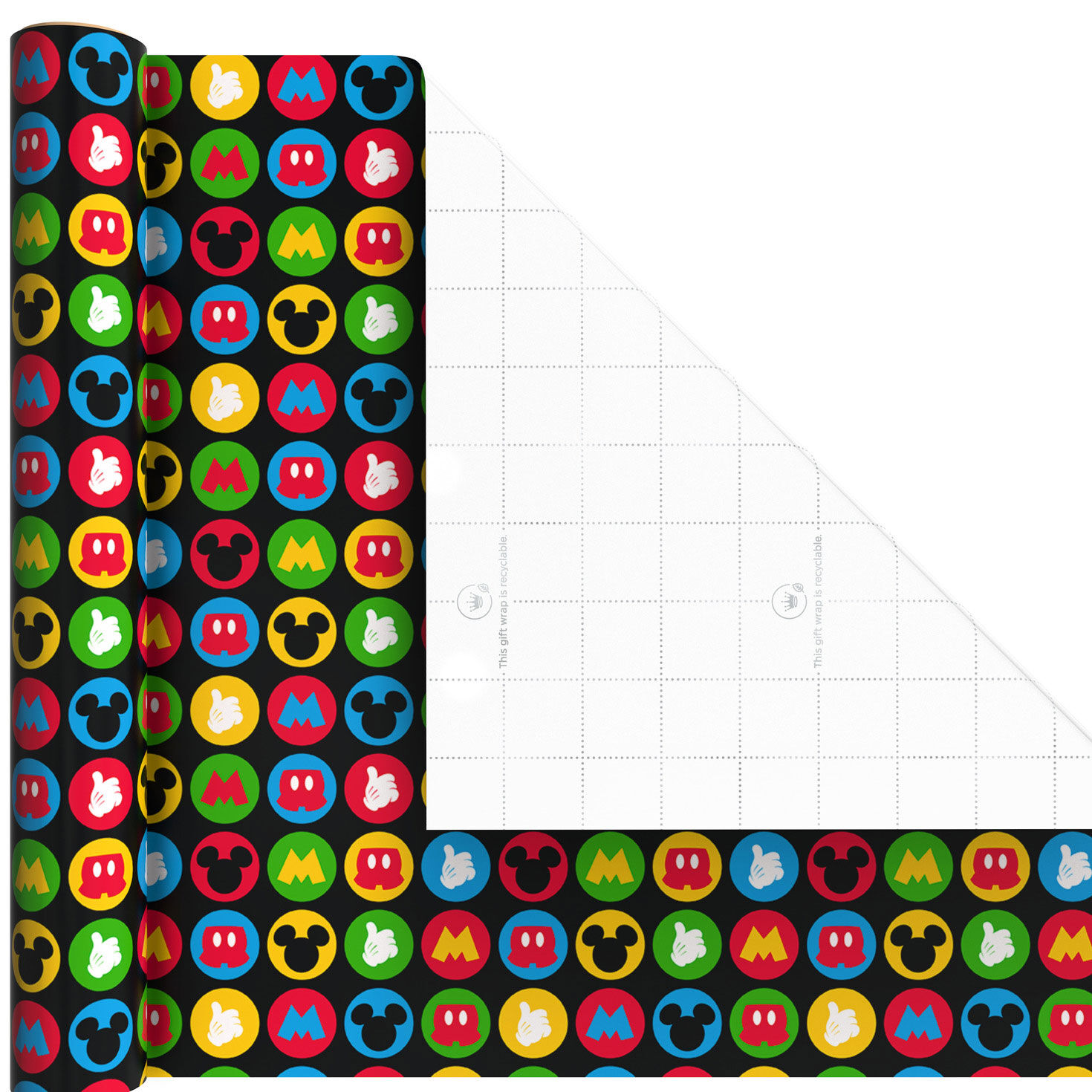 Disney Mickey and Minnie Mini Gift Wrap Rolls Wrap Square image number 6