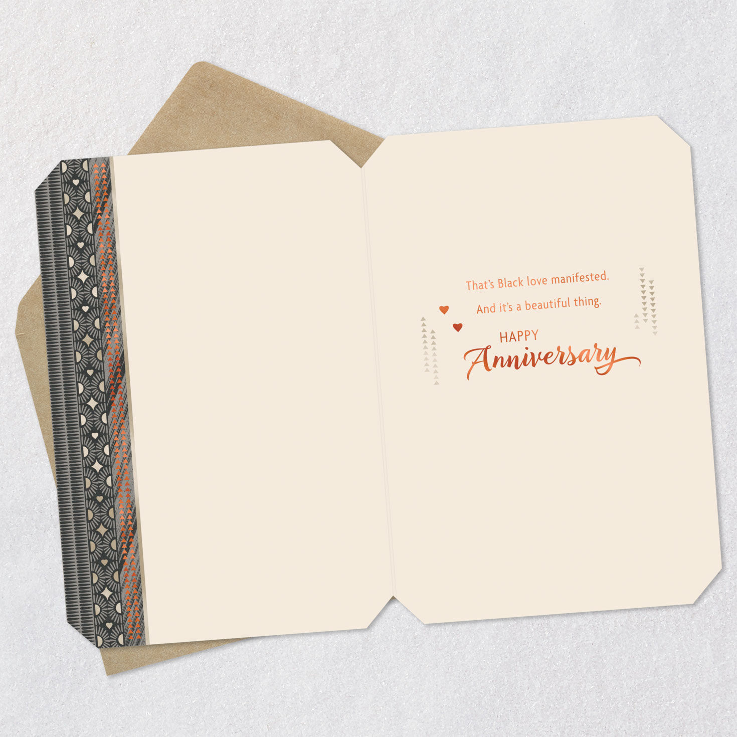 Black Love Manifested Anniversary Card, , large image number 3