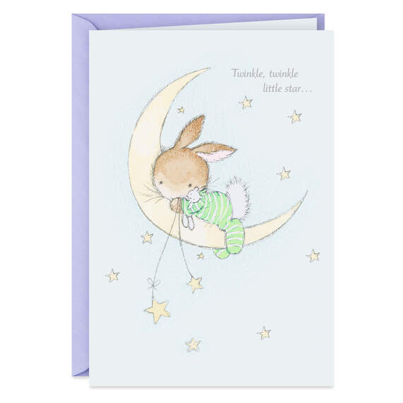 Twinkle, Twinkle Little Star New Baby Card, , large image number 1