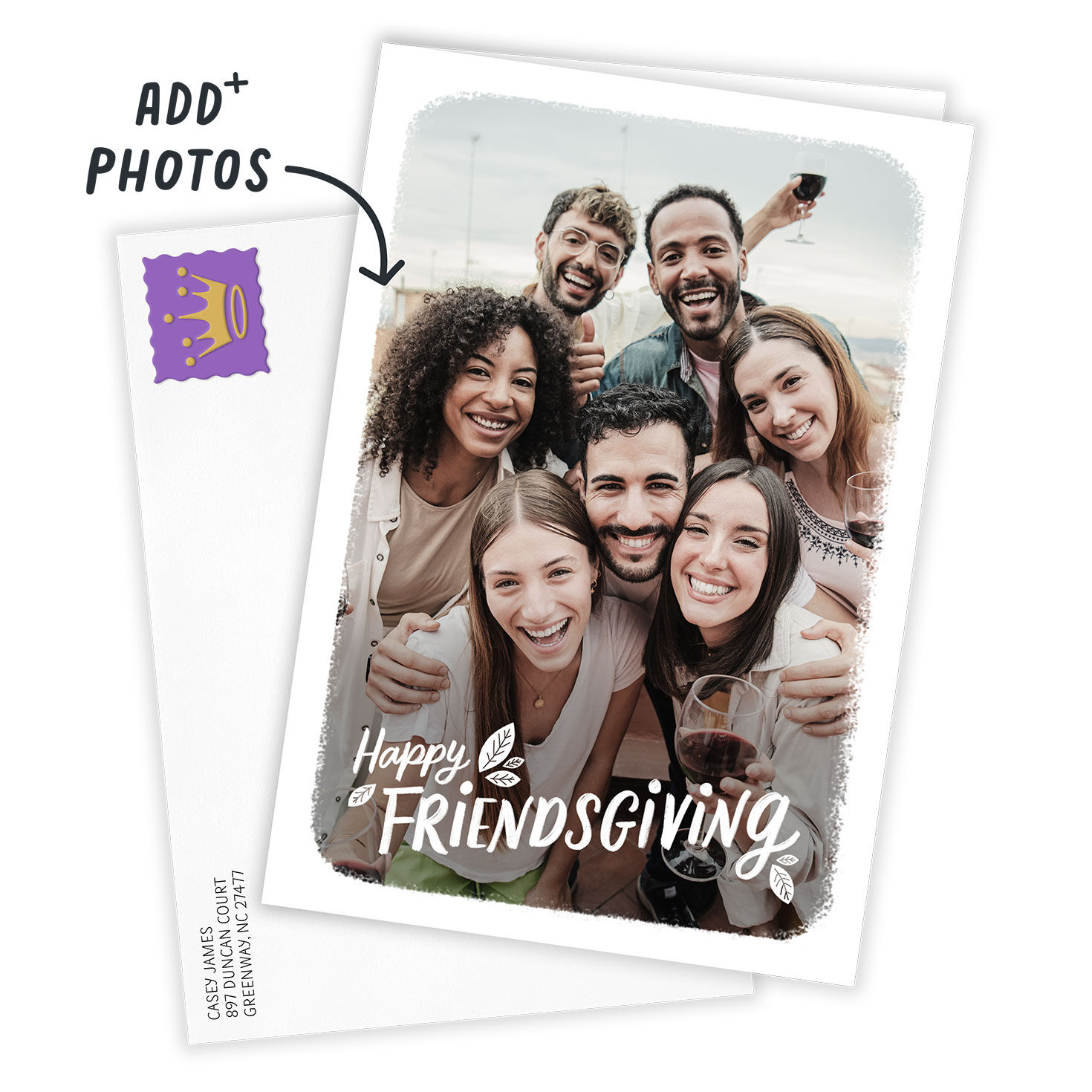 White Frame Custom Friendsgiving Card for only USD 4.99 | Hallmark