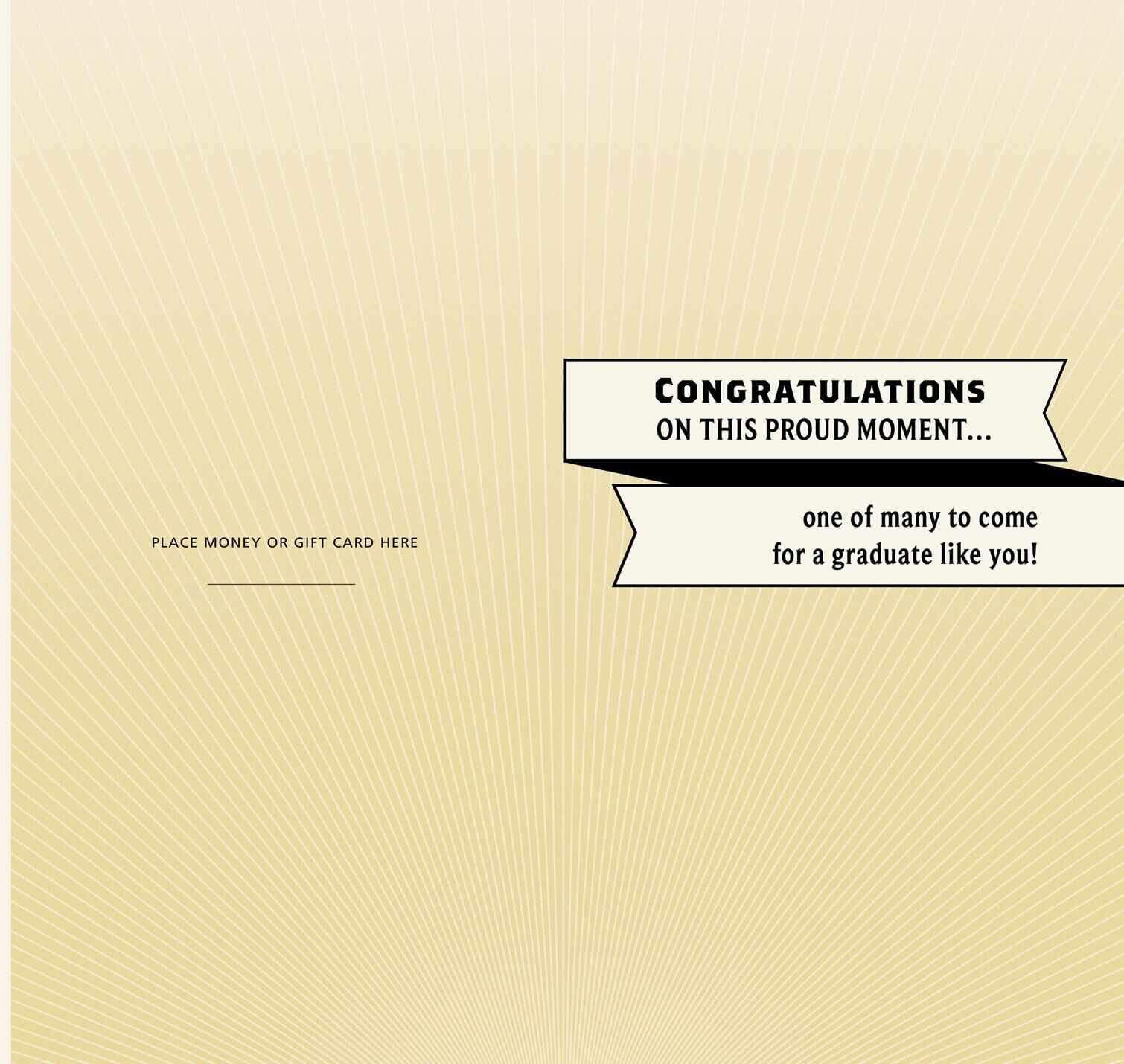 You Did It! Money Holder Graduation Card