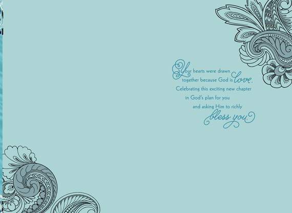 God Is Wise Religious Wedding Card, , large image number 2