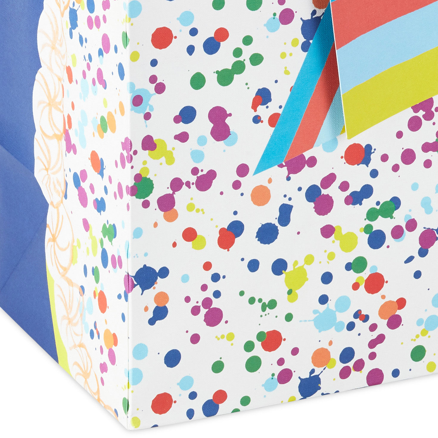 Cake on Blue Large Gift Bag Base/Side Detail image number 6