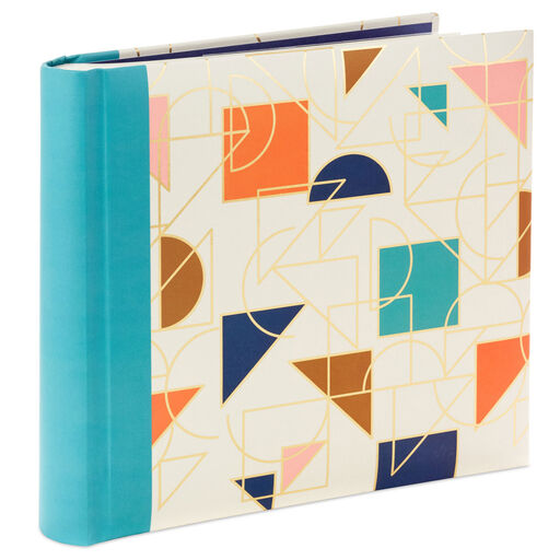 Bright Geometric on White Photo Album, 